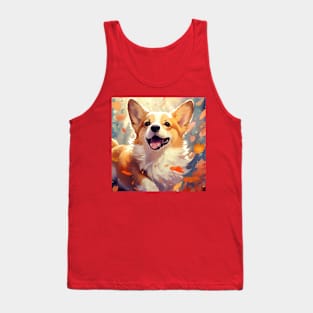 Fall Corgi Puppy Tank Top